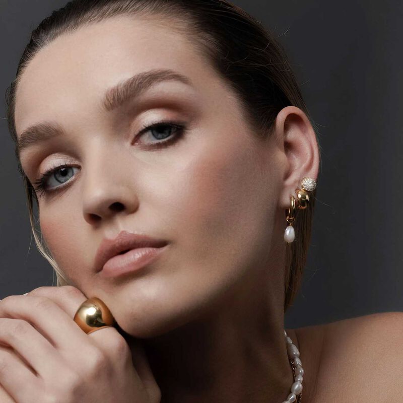 Silk & Steel Allure Hoops image number 1